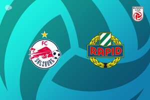 Red Bull Salzburg oprakende winnaars versus Rapid Wien